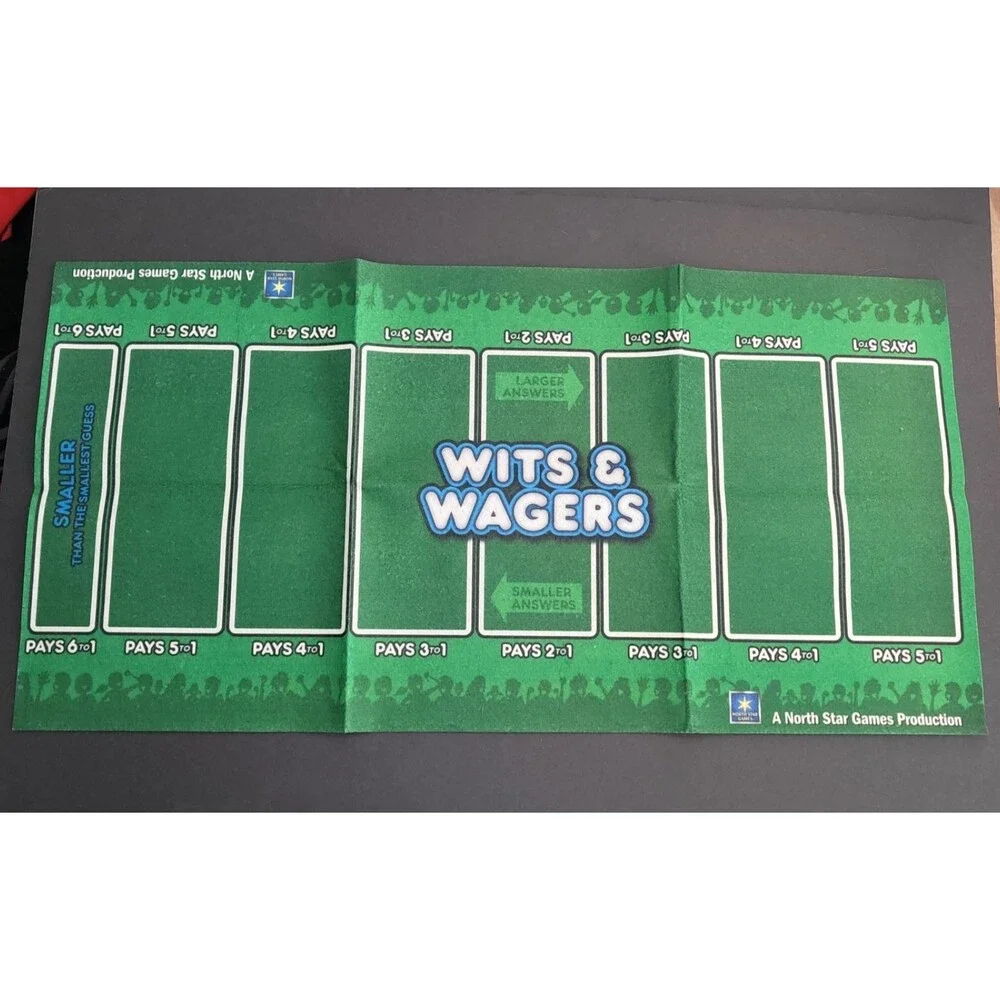 Wits & Wagers Deluxe Edition Board Game Party Trivia North Star Games 99% Cpl
